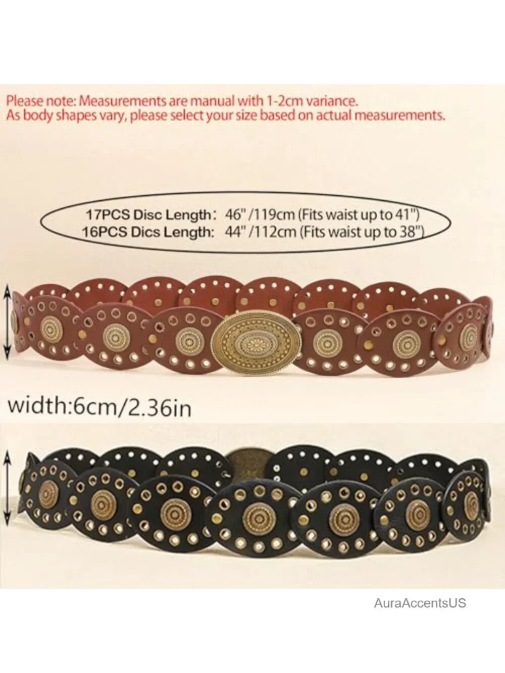 Western Chunky Wide PU Leather Belt with Metal Buckle for Women Boho Cowgirl